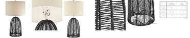 Pacific Coast Black Rope Cage Table Lamp